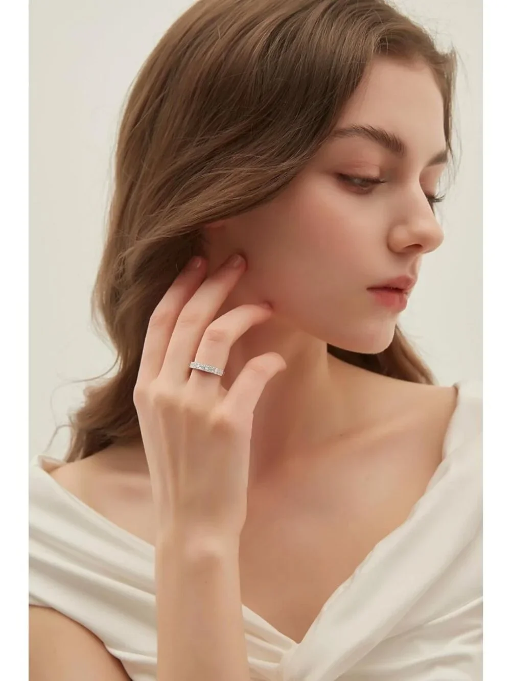 Elegant Stackable Promise Rings for Women - Baguette & Round Cubic Zirconia